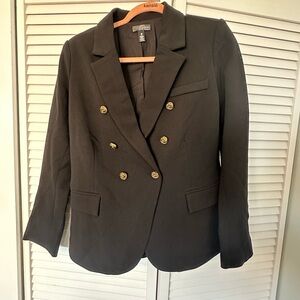 Aqua Black and Gold Blazer Tailored Suit Jacket